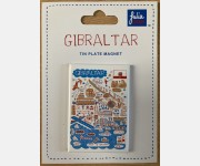  Gibraltar Tin Plate Magnet by Julia Gash